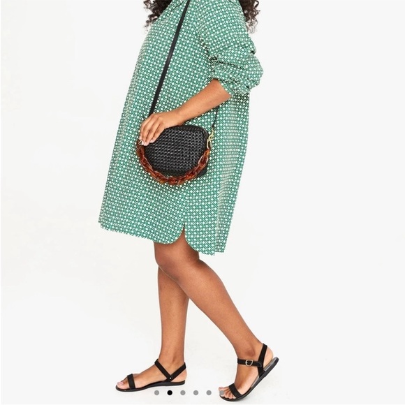 👑👑👑🔥Clare V - Black Rattan Midi Sac Crossbody Bag - Picture 3 of 6